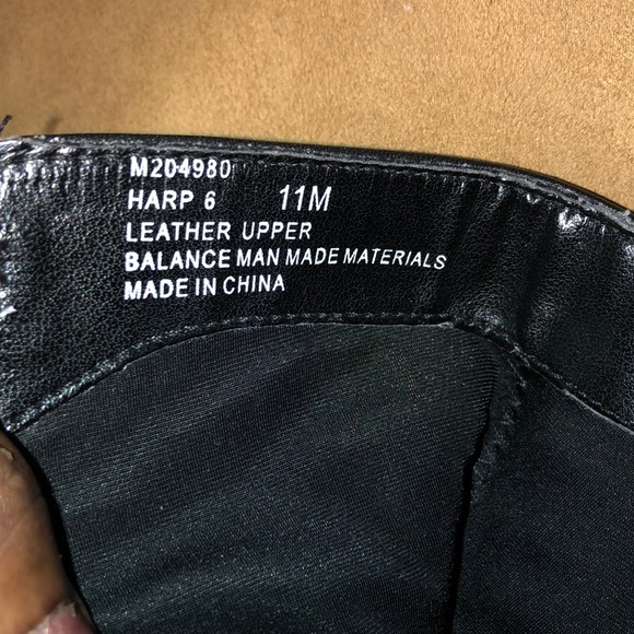 ME TOO HARP BLACK LEATHER WEDGE ANKLE BOOTS SZ. 11 - Picture 9 of 9